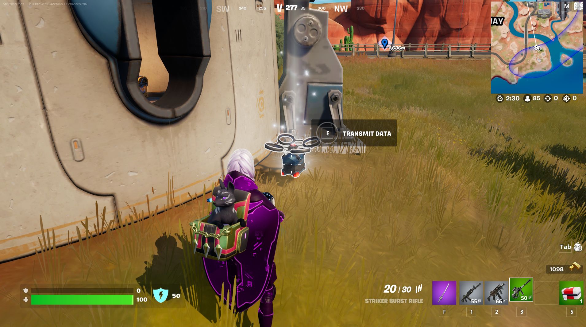 Fortnite drone locations and how to transmit data to the drone